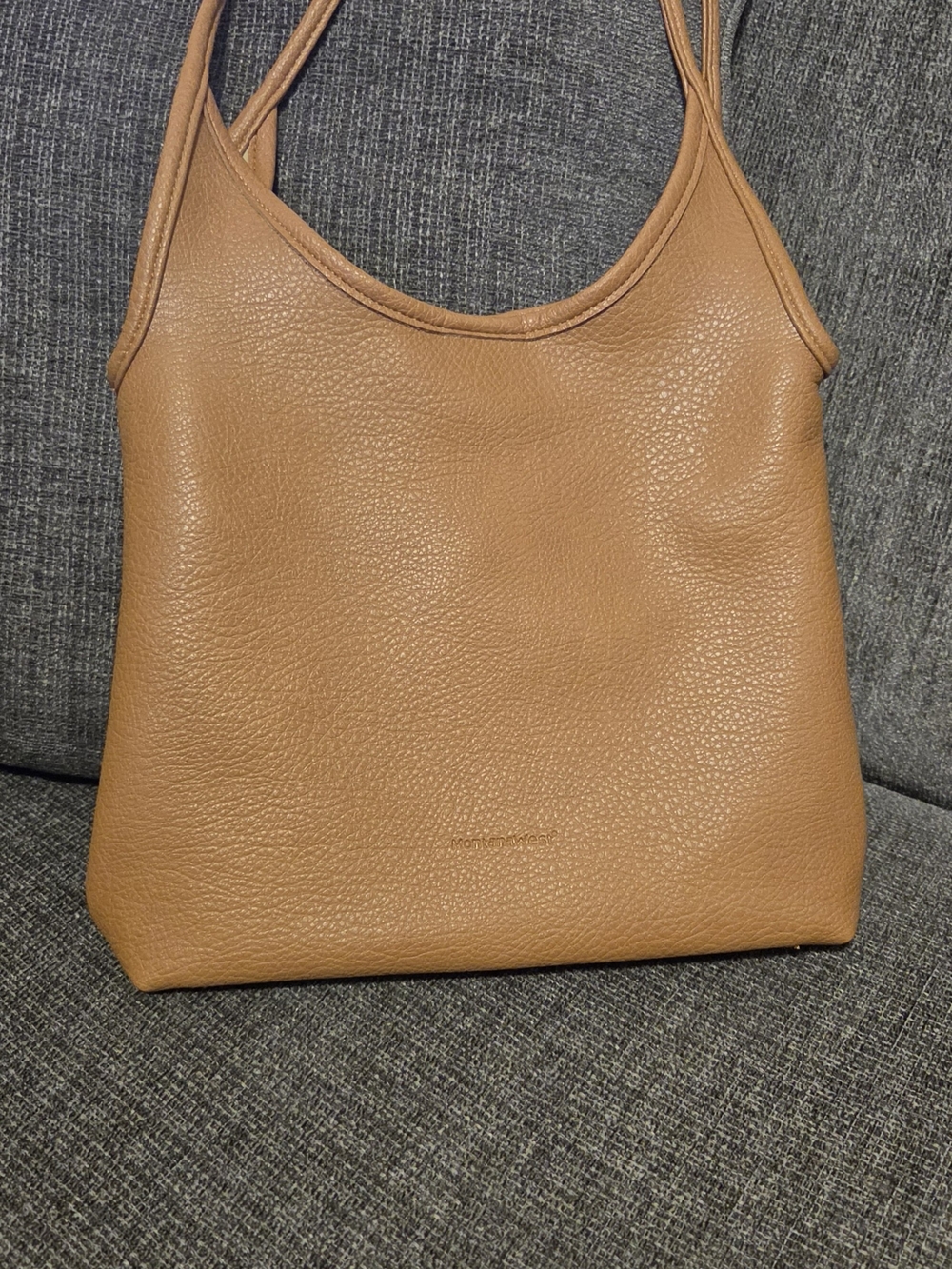 Montana West Classic Slouchy Tan Leather Shoulder Bag